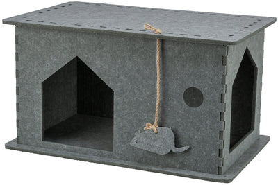 Trixie Lene cave, felt, 54 x 30 x 35 cm, grey