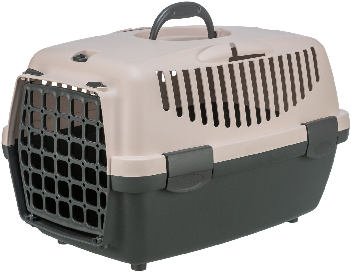 Trixie Capri 1 transport box, XS: 32 x 31 x 48 cm, dark grey/blush