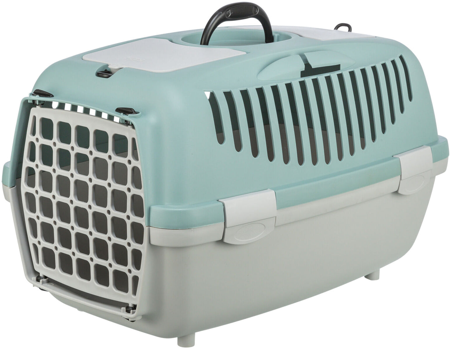 Trixie Capri 2 transport box, XS–S: 37 x 34 x 55 cm, light grey/sage