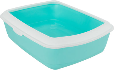 Trixie Classic cat litter tray, with rim, 37 Ç? 15 Ç? 47 cm, mint/white