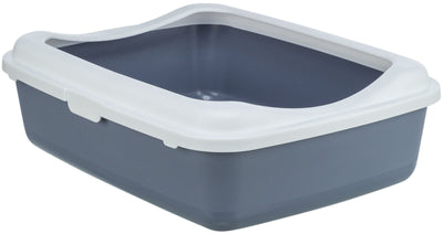 Trixie Classic cat litter tray, with rim, 37 x 15 x 48 cm, purple/white