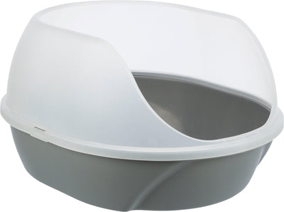 Trixie Simao cat litter tray, high rim, 48 Ãƒâ€¡? 30 Ãƒâ€¡? 58 cm, grey