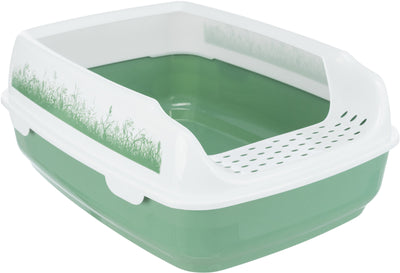 Trixie Delio cat litter tray, with rim, 35 Ç? 20 Ç? 48 cm, green/white