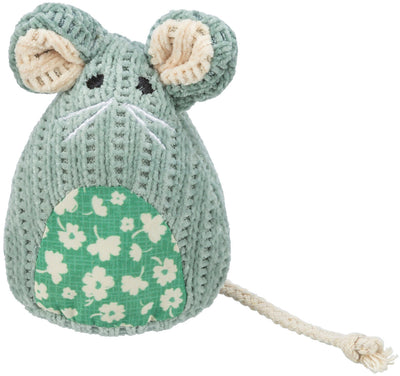 Trixie Mouse, seated, fabric, catnip, 11 cm