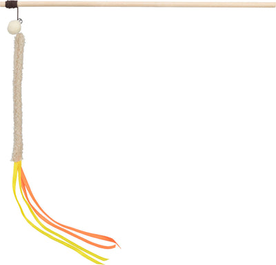 Trixie Playing rod, plastic/plush, 40 cm