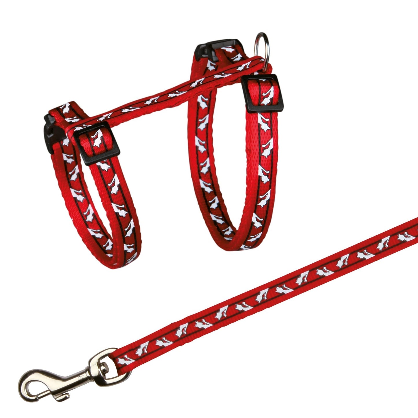 Trixie Cat harness with leash, for all cats, nylon, 27-45 cm/10 mm, 1.20 m