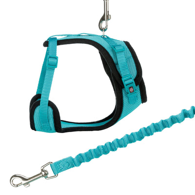 Trixie Y-harness, mesh, cat, with elastic leash, 39?-ª-60 cm/10 mm, 1.00 m