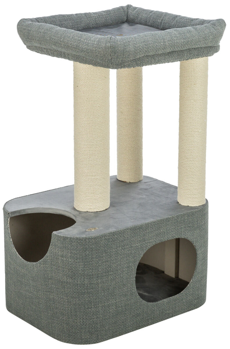 Trixie Viviana scratching tree, square, 86 cm, blue/grey
