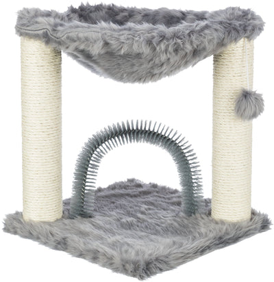Trixie Baza scratching post with brush, 50 cm, grey – 420 g