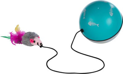 Trixie Turbinio ball with motor and mouse, diam. 9 cm
