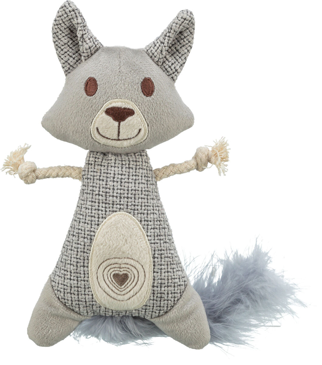 Trixie Racoon XXL, plush/fabric/feather, catnip, 20 cm/30 cm