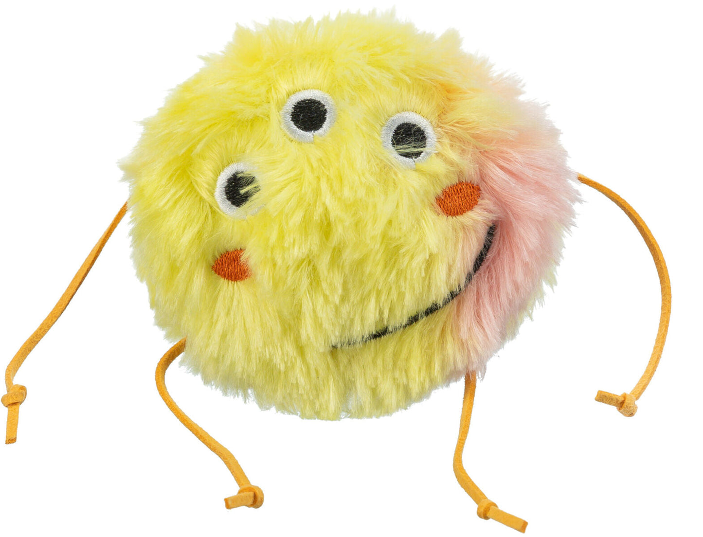 Trixie Monster, plush, cathip, 10 cm, orange/yellow