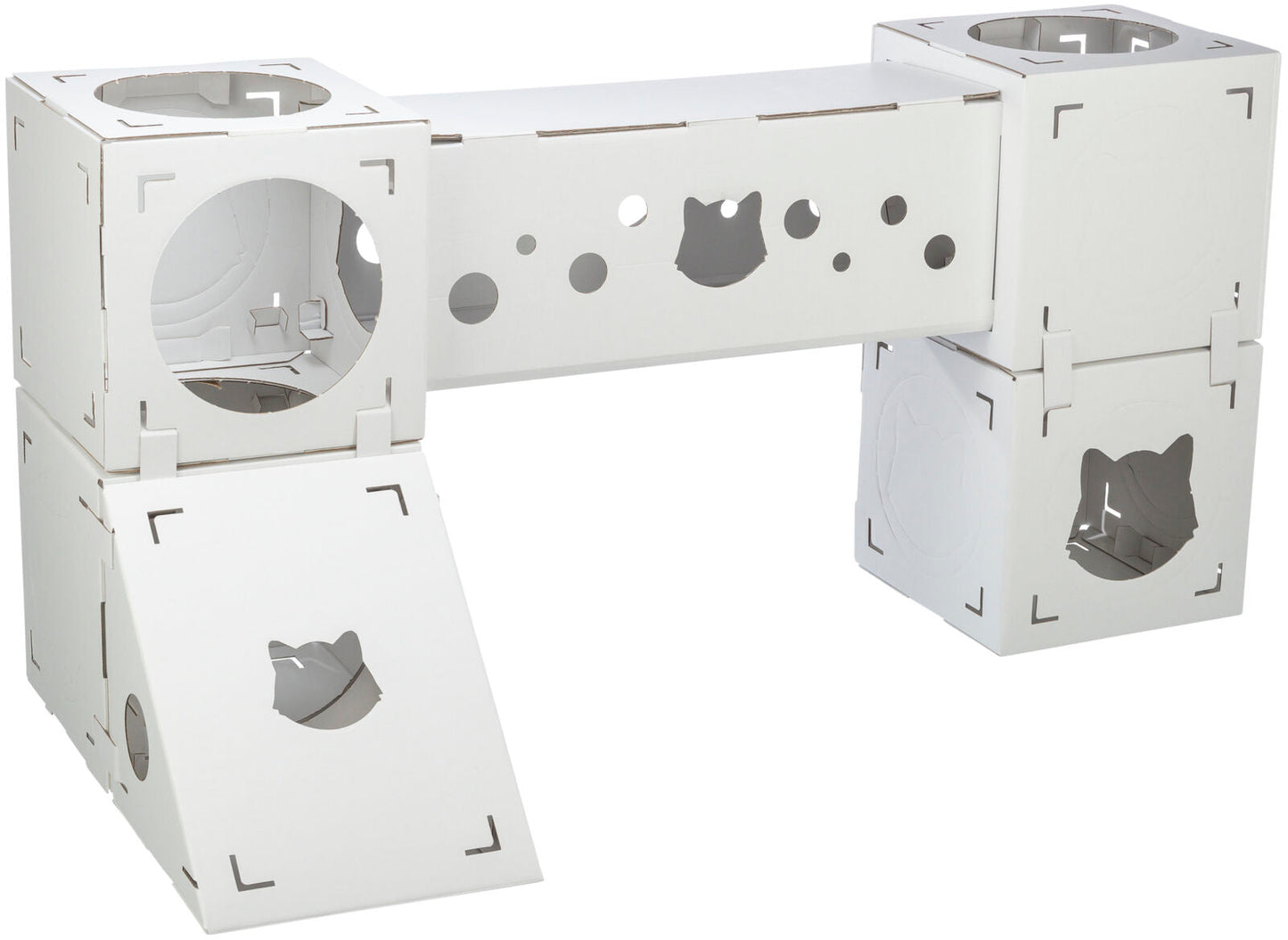 Trixie Finca Felice cat furniture, cardboard, 125 Ç? 62 Ç? 62 cm, white – 8 kg