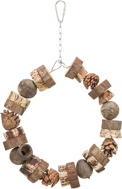 Trixie Ring swing wood/pine cone, 18 cm