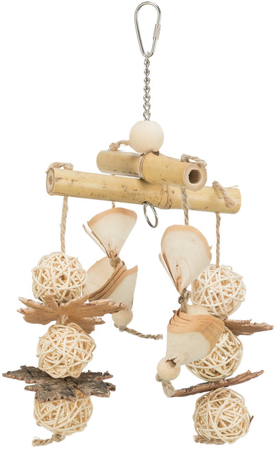 Trixie Natural toy bamboo/rattan/wood, 31 cm