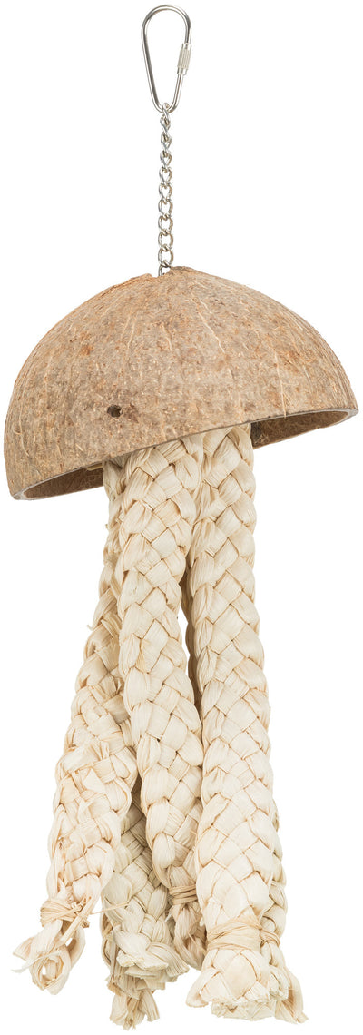 Trixie Natural toy coconut/banana leaves, 37 cm