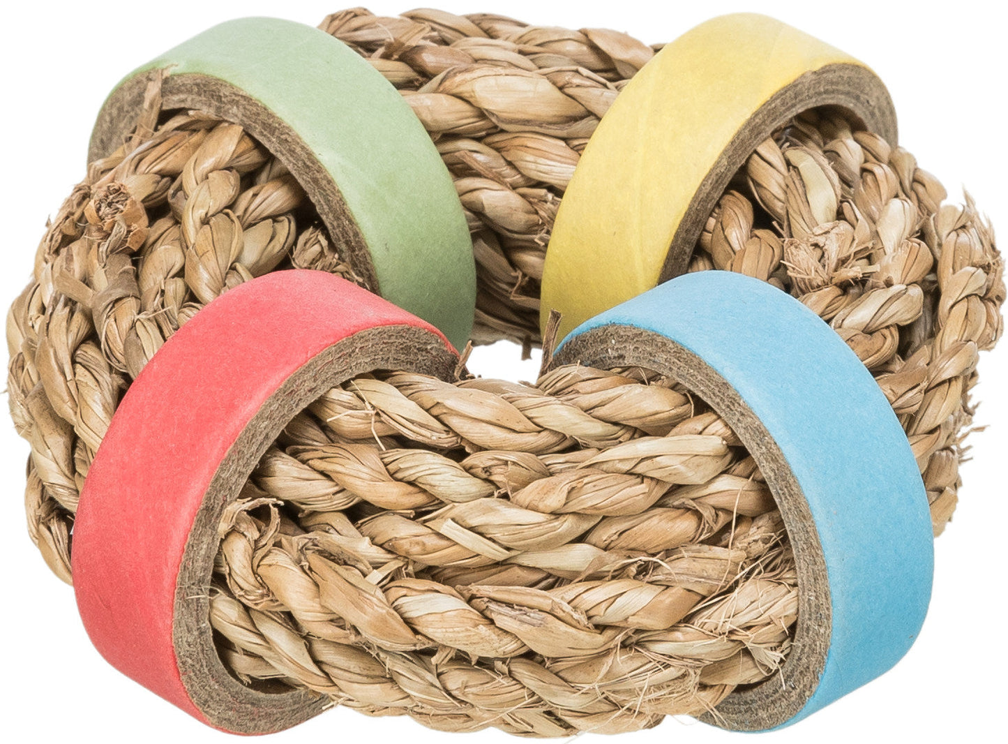 Trixie Sea grass ring with paper rings, 8 cm