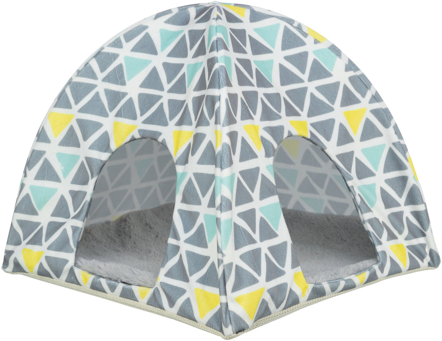 Trixie Sunny wigwam, guinea pigs/dwarf rabbits, 37 x 35 x 37 cm, multi coloured//grey