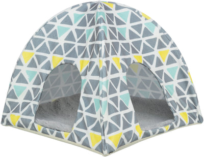 Trixie Sunny wigwam, guinea pigs/dwarf rabbits, 37 x 35 x 37 cm, multi coloured//grey