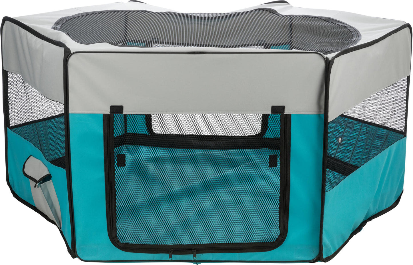 Trixie Outdoor run, net/floor, dwarf rabbits, polyester, Ç÷ 150 Ç? 65 cm, turquoise/light grey