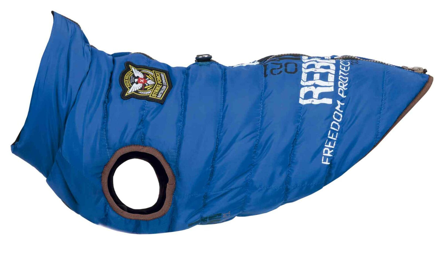 Trixie Saint-Malo coat with harness, S: 33 cm, blue