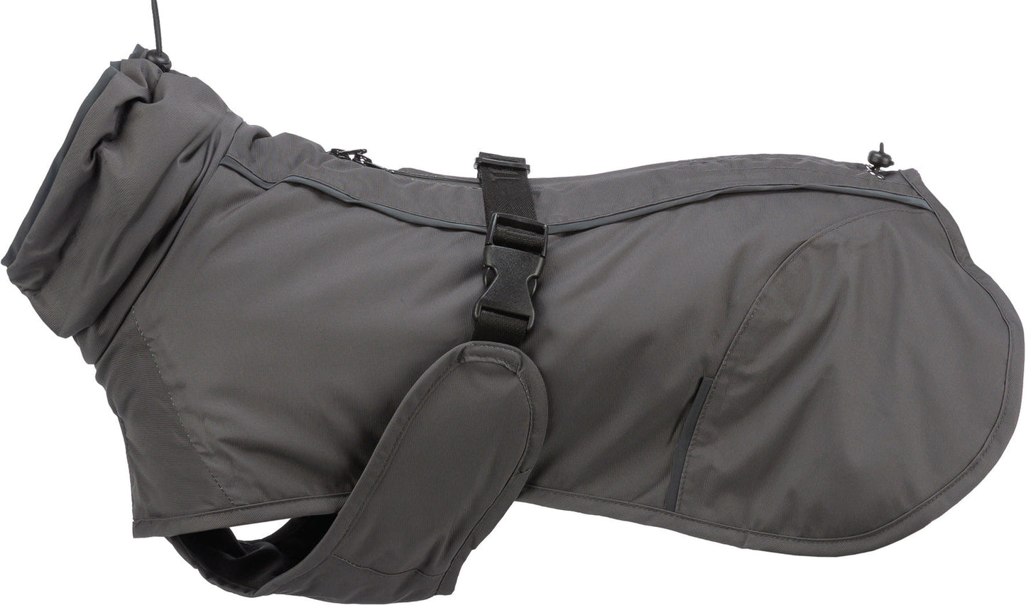 Trixie Limoux coat, S: 33 cm, stone grey
