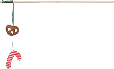 Trixie Xmas playing rod candy cane, wood, 48 cm