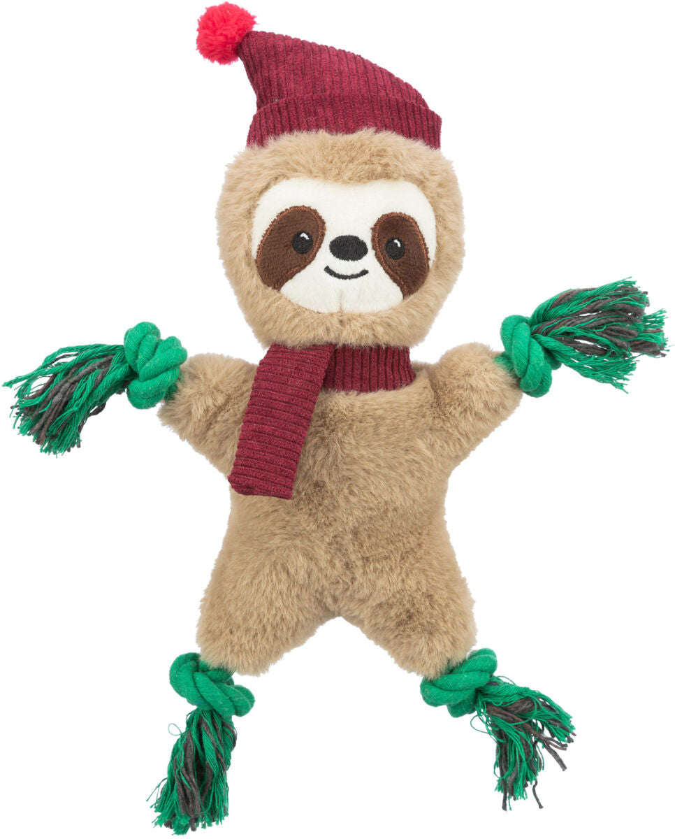 Trixie Xmas sloth, plush/rope, 30 cm