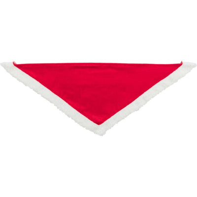 Trixie Xmas neckerchief, velvet look, 55 cm, red