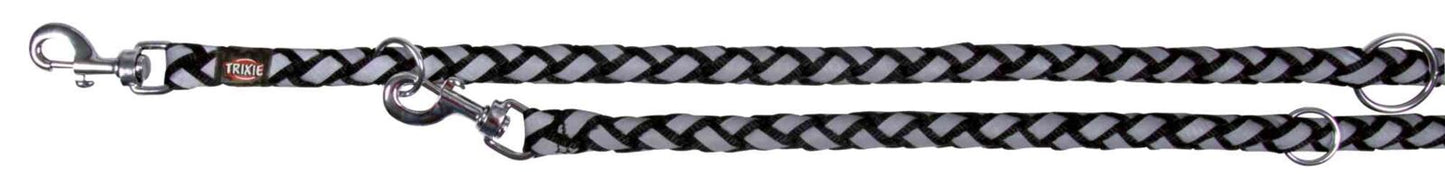 Trixie Cavo Reflect adjustable leash, LÆ’??XL: 2.00 m/Ã‡Ã· 18 mm, black