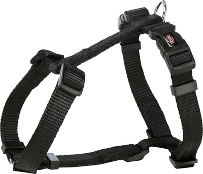 Trixie Premium H-harness, L-XL: 75-120 cm/25 mm, black