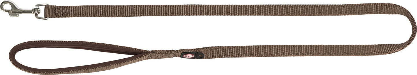 Trixie Premium leash, XS-S: 1.20 m/15 mm, hazelnut