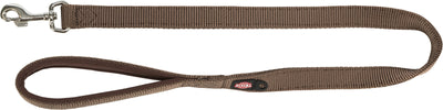 Trixie Premium leash, L-XL: 1.00 m/25 mm, hazelnut