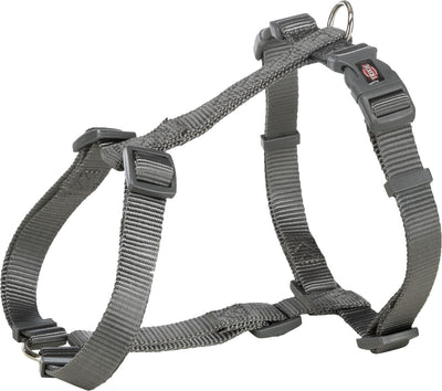 Trixie Premium H-harness, L-XL: 75-120 cm/25 mm, graphite