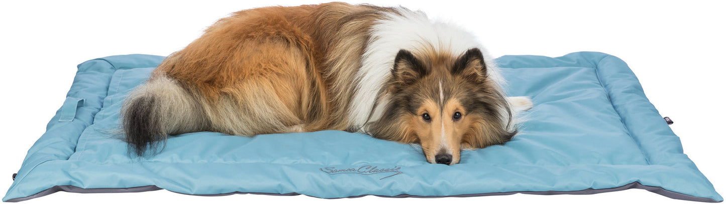 Trixie Samoa Classic travel blanket, 85 X 70 cm, ice blue/grey