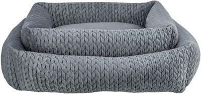Trixie Livia bed, square, 65 x 50 cm, grey