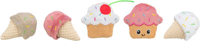 Trixie Ice cream and cupcake, plush, catnip, 7 cm
