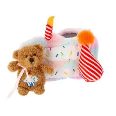 Dingo Cake Plush Dog Toy Interactive 22cm