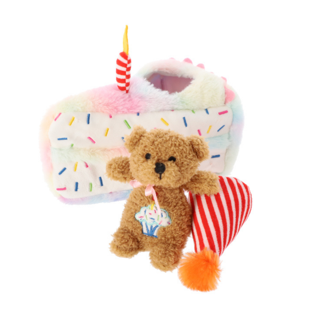 Dingo Cake Plush Dog Toy Interactive 22cm - official image 3