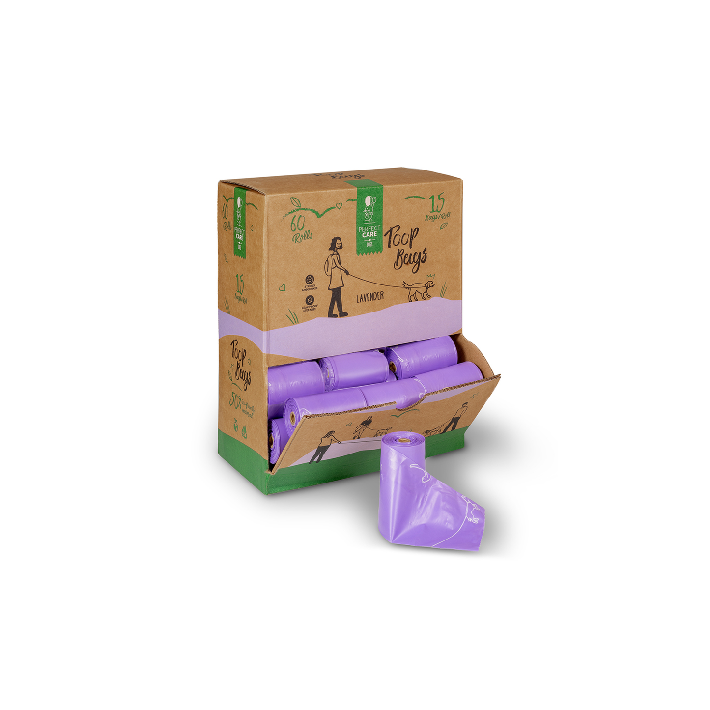 Perfect Care Poop Bags Eco Lavander