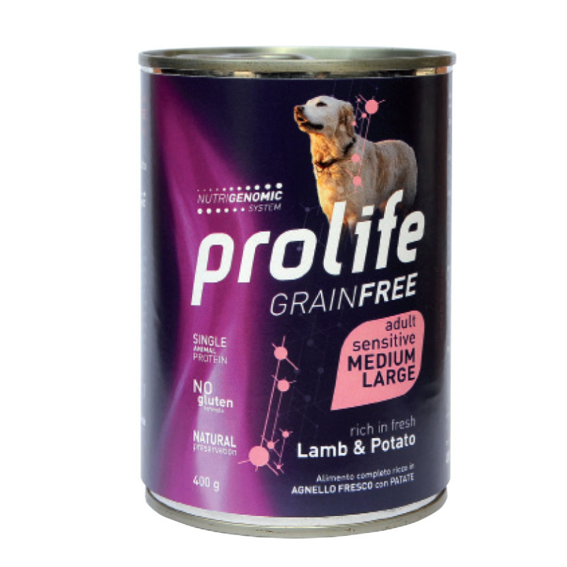 Prolife Grain Free Adult Sensitive Lamb & Potato - Medium/Large