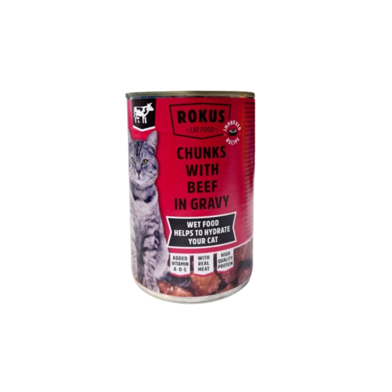 Rokus Beef Chunks For Adult Cats