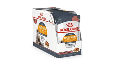Royal Canin Hair & Skin Care Pouches in Gravy Adult Cat Food