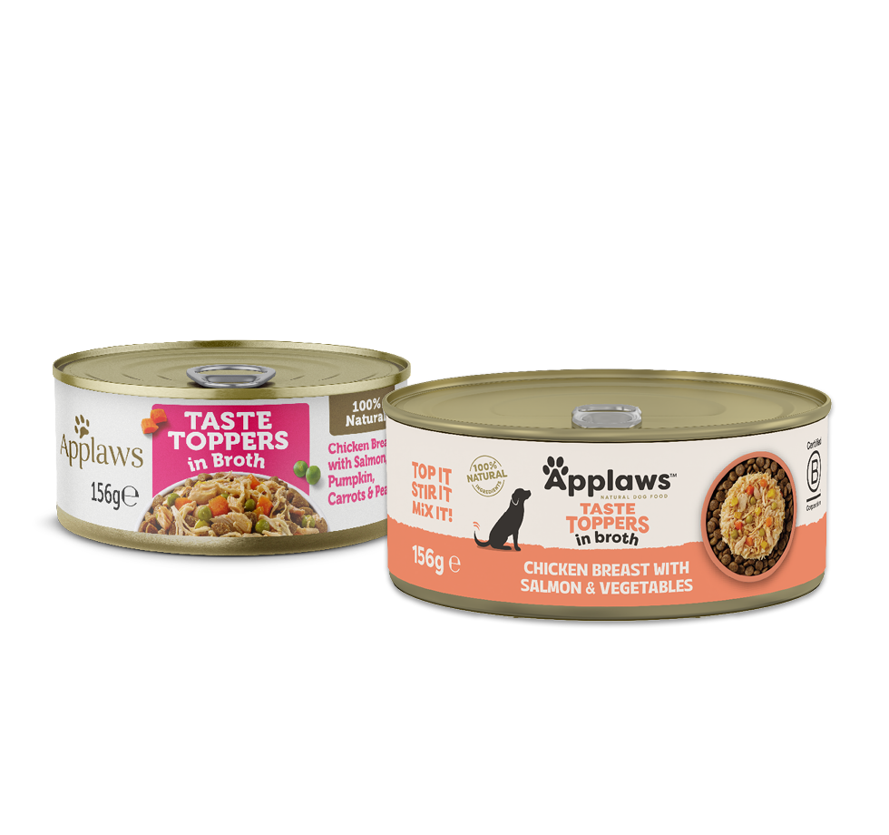 Applaws Taste Toppers Chicken Breast with Salmon & Vegetables in Broth 156g