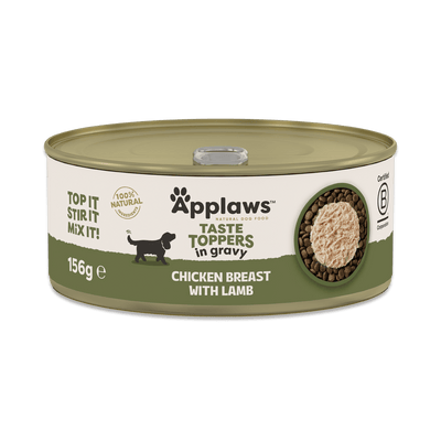 Applaws Taste Toppers Chicken Breast with Lamb in Gravy 156g