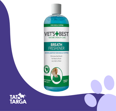 VET´S Best Water Additive Breath Freshner For Dogs & Puppies 500ml