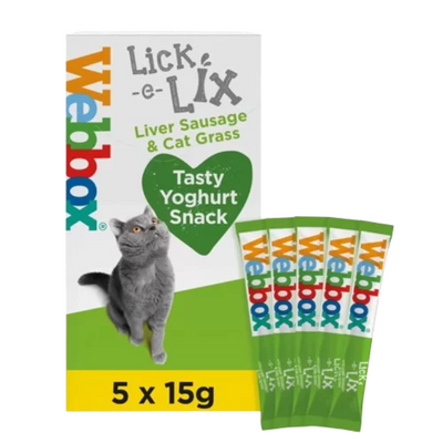 Webbox Lick-e-Lix Liver Sausage & Cat Grass Cat Treats