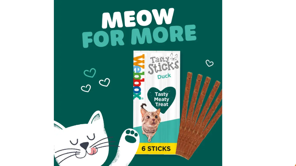 Webbox Tasty Sticks With Duck Soft & Meaty 30g.