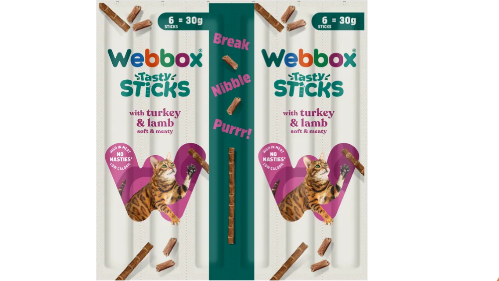 Webbox Tasty Sticks With Turkey & Lamb 30g.