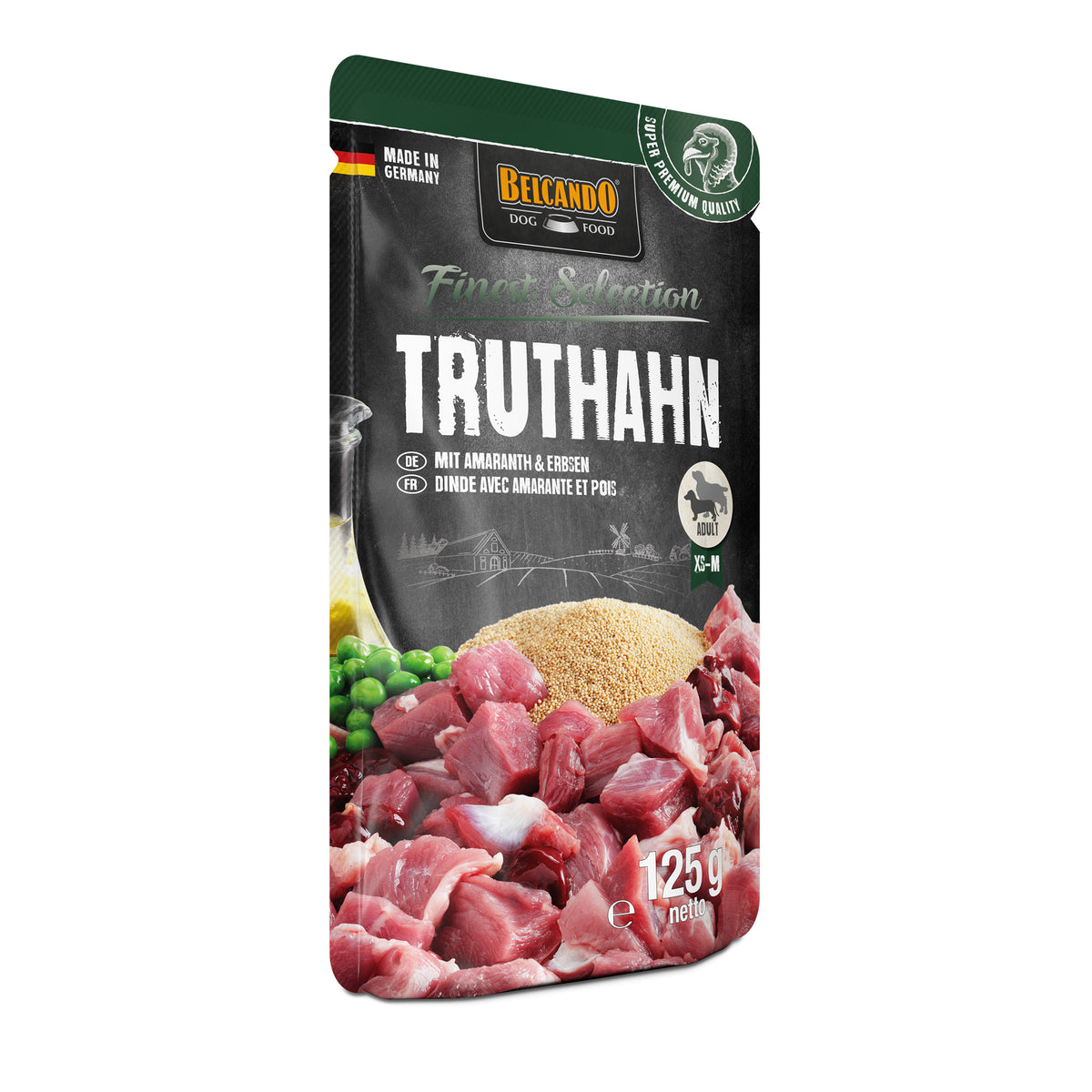 Belcando Turkey with Amaranth & Peas Wet Dog Food Pouch 125g